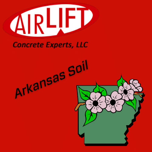 Airlift logo with Arkansas map-"arkansas soil"