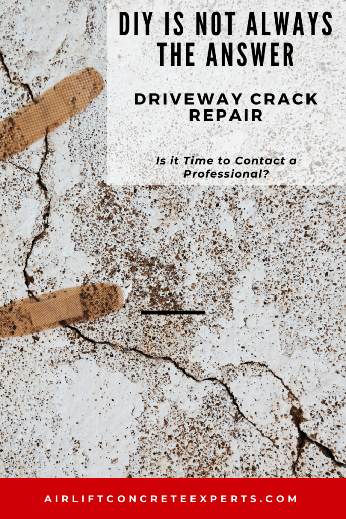 DIY is not always the answer to driveway crack repair