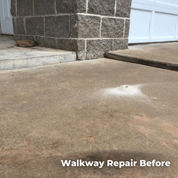 An example of a walkway prior to concrete lifting.